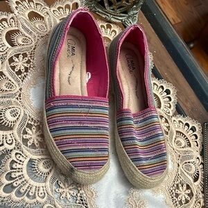 Mia, Amore, memory foam, multicolor, flat size 7 1/2